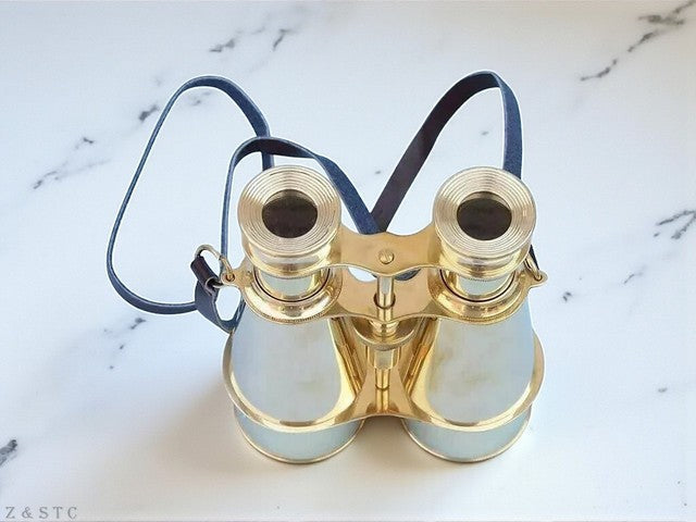 Handmade Vintage Brass Marine Binocular – Nautical Spyglass Collectors Item