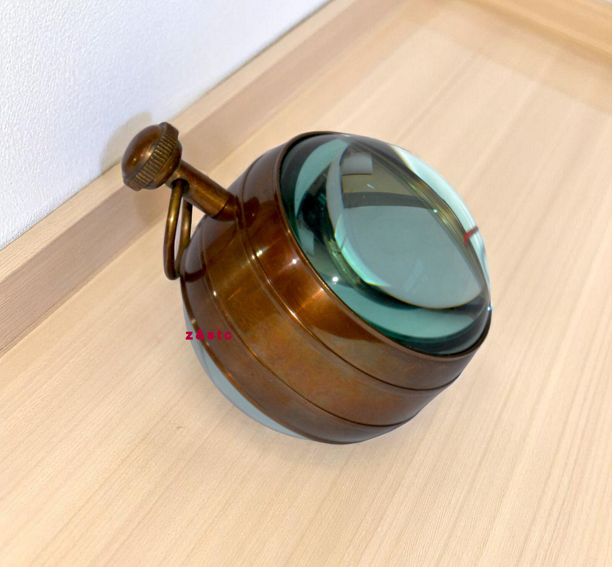 Vintage Brass Desktop Clock Elegant Tabletop Timepiece for Office or Home