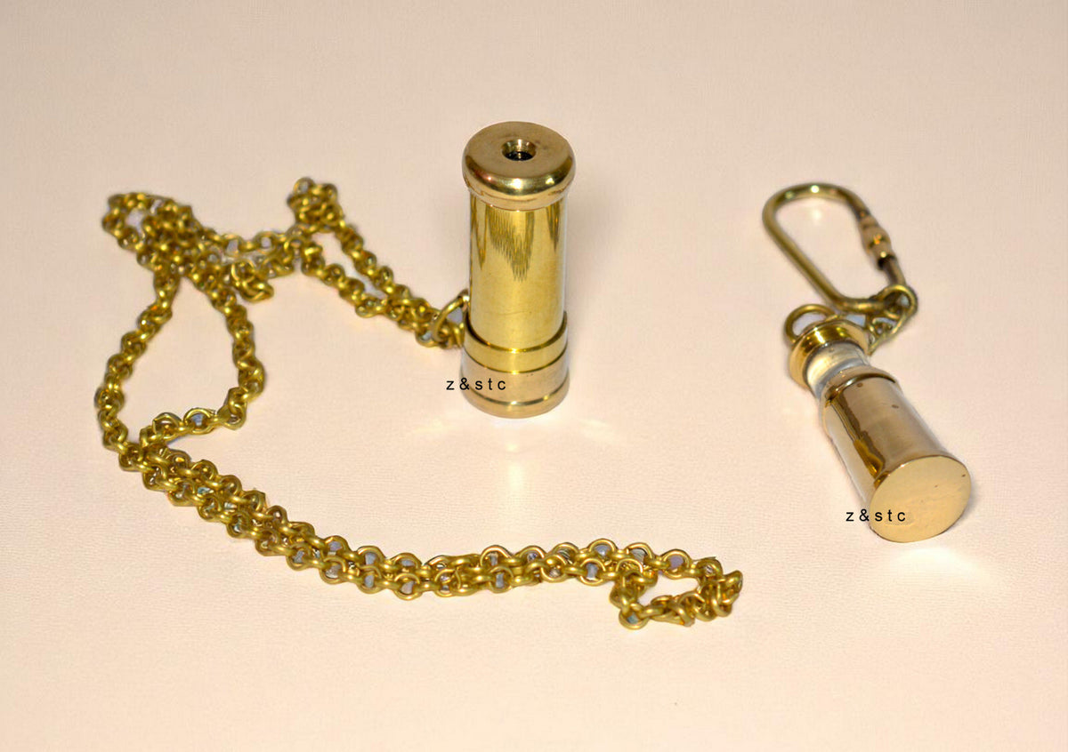 Handmade Brass Lighthouse Keychain with Locket Kaleidoscope – Gift for Explorers