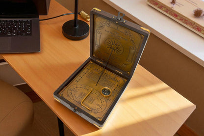 Antique Brass Sundial Compass – Henry Holmes & Co London 1885 SF Bay Box