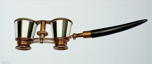 Black Opera Glasses Antique Style Theater Binoculars Collectible