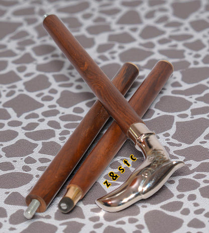 Solid Wood Walking Stick – Elegant Cane for Gentlemen & Ladies