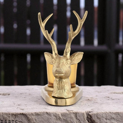 Antler Design Candle Holder – Deer Tealight Stand for Living Room Decoration