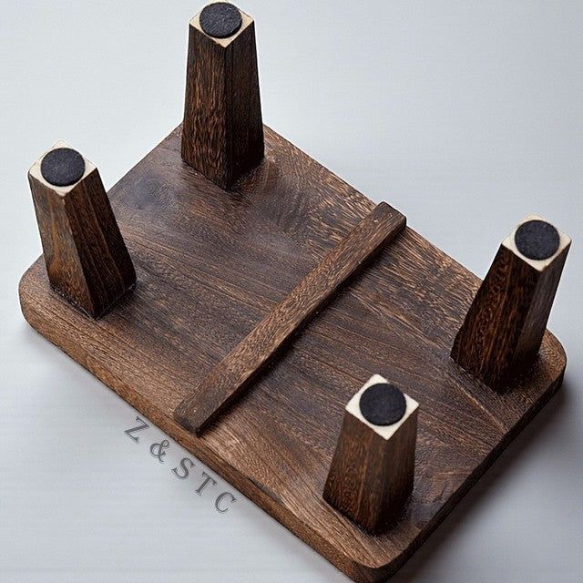 Multi-Purpose Wooden Step Stool – Safe, Durable & Compact | Non-Slip Rubber Feet