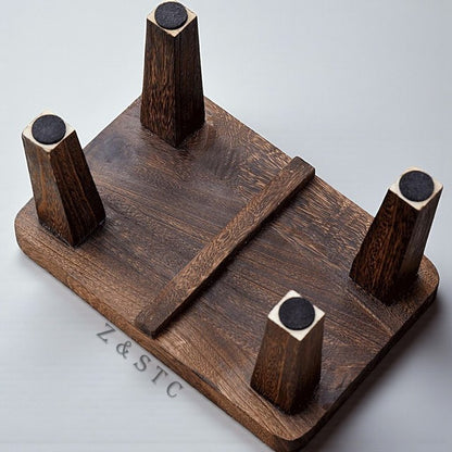 Multi-Purpose Wooden Step Stool – Safe, Durable & Compact | Non-Slip Rubber Feet