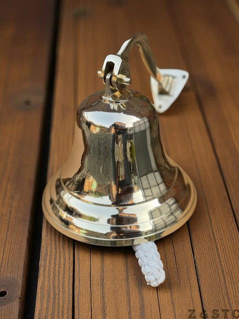 Brass Nautical Bell – Personalized Antique Bell for Wall Mounting & Décor