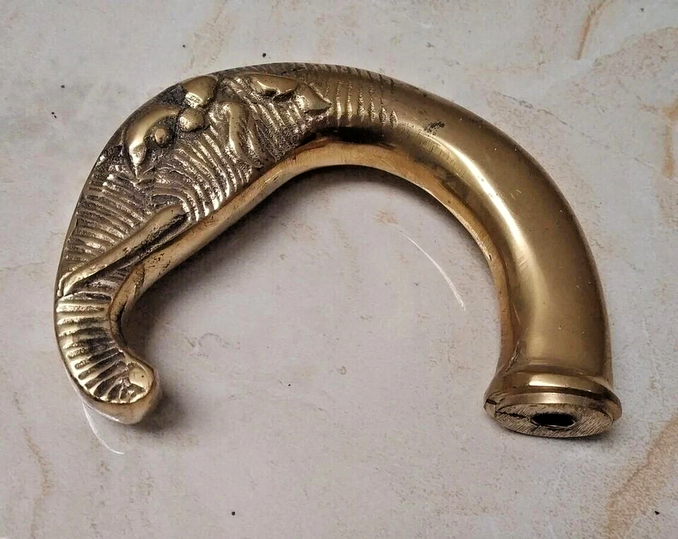 Lot of 5 Brass Walking Stick Handles – Victorian Steampunk Antique Style