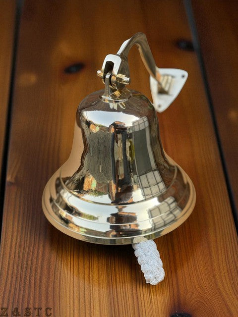 Brass Nautical Bell – Personalized Antique Bell for Wall Mounting & Décor