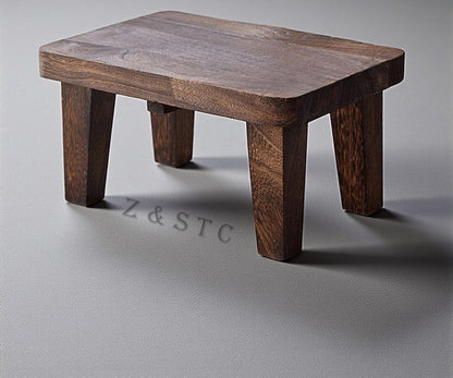Multi-Purpose Wooden Step Stool – Safe, Durable & Compact | Non-Slip Rubber Feet