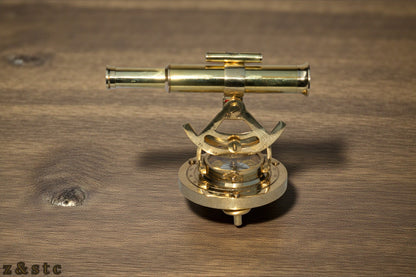 Vintage Brass Alidade Compass – Nautical Navigation Tool & Display Item