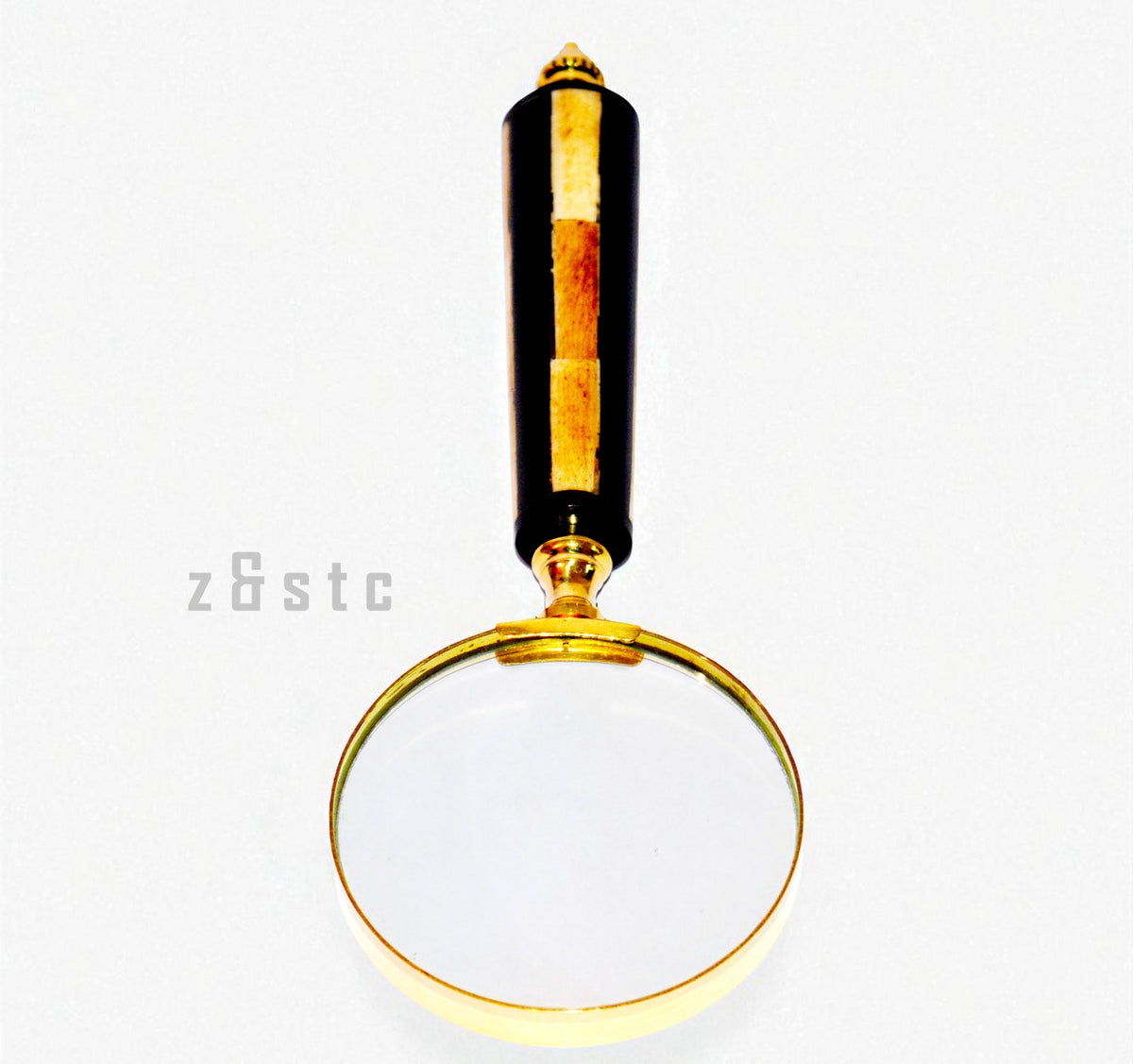 Vintage Style Brass Handheld Magnifying Glass – 3" Reading Loupe