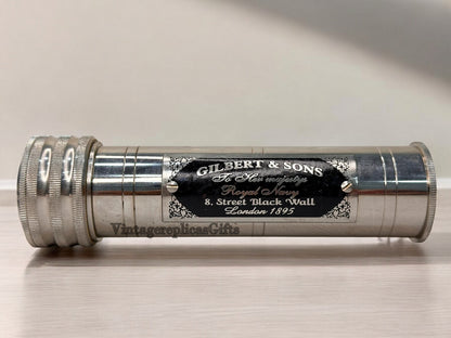 Vintage Brass Kaleidoscope With Wooden Box Wedding Gift For Adult And Kids