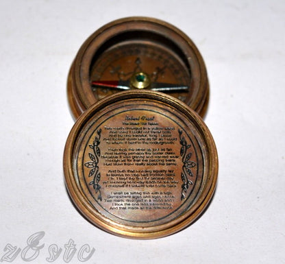Antique Style 2.5 Inch Brass Compass – Handmade Maritime Collectible