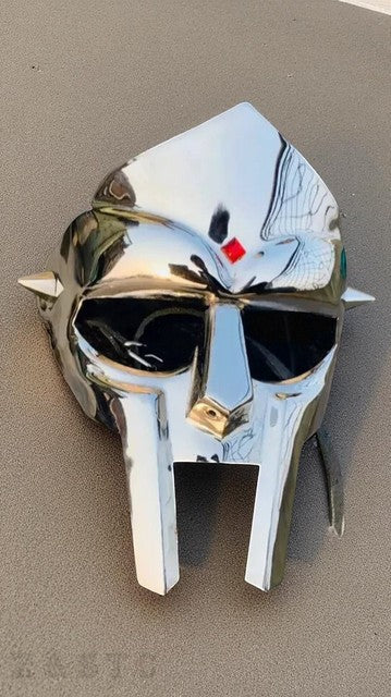 Halloween Medieval Steel Mask | Adult Cosplay Warrior Face Armor