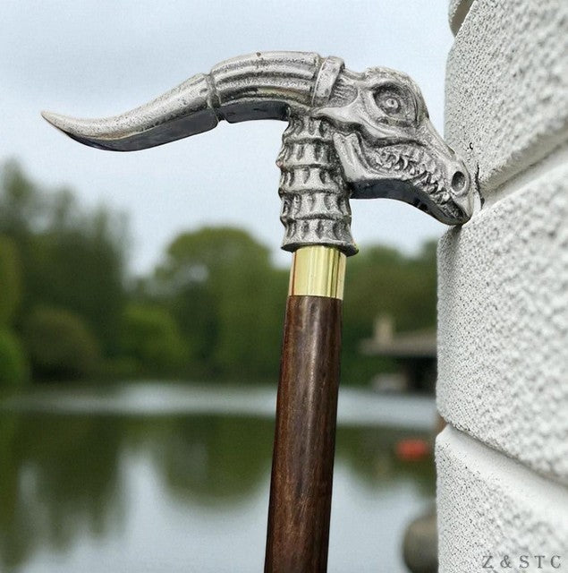 Designer dragon Head Handle Walking Stick – Antique Style Wooden Cane