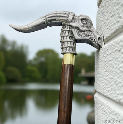 Designer dragon Head Handle Walking Stick – Antique Style Wooden Cane