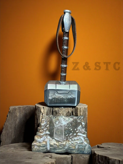 Silver Mjolnir Thor Hammer – 1/1 Scale Metal Replica | MCU Avengers Cosplay Prop