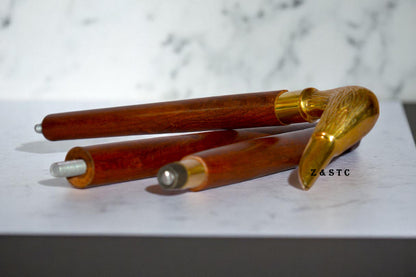 Handcrafted Wooden Walking Stick Vintage Style Cane for Men & Women