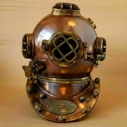 Vintage Marine Diver’s Helmet – Antique Black Model