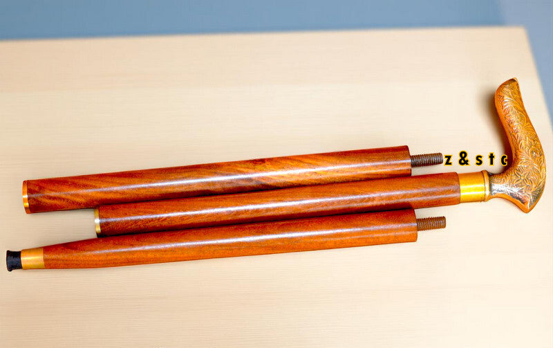 Rustic Wooden Walking Cane – Sturdy and Stylish Design