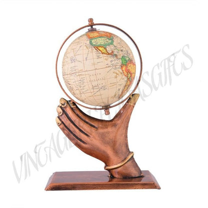 Decorative Metal Globe Table Top Showpiece Home Office Desk Decor Gift Iron Glob