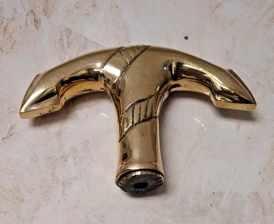 Lot of 5 Brass Walking Stick Handles – Victorian Steampunk Antique Style