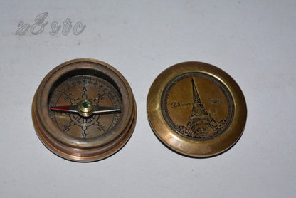 Antique Style 2.5 Inch Brass Compass – Handmade Maritime Collectible
