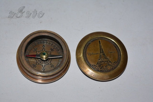 Antique Style 2.5 Inch Brass Compass – Handmade Maritime Collectible
