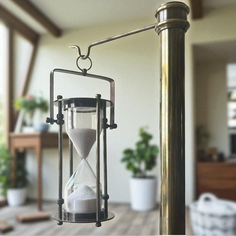 Sand Timer Hourglass – Nautical Vintage Maritime Desk Clock Gift