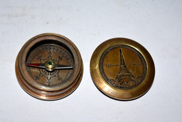 Antique Style 2.5 Inch Brass Compass – Handmade Maritime Collectible