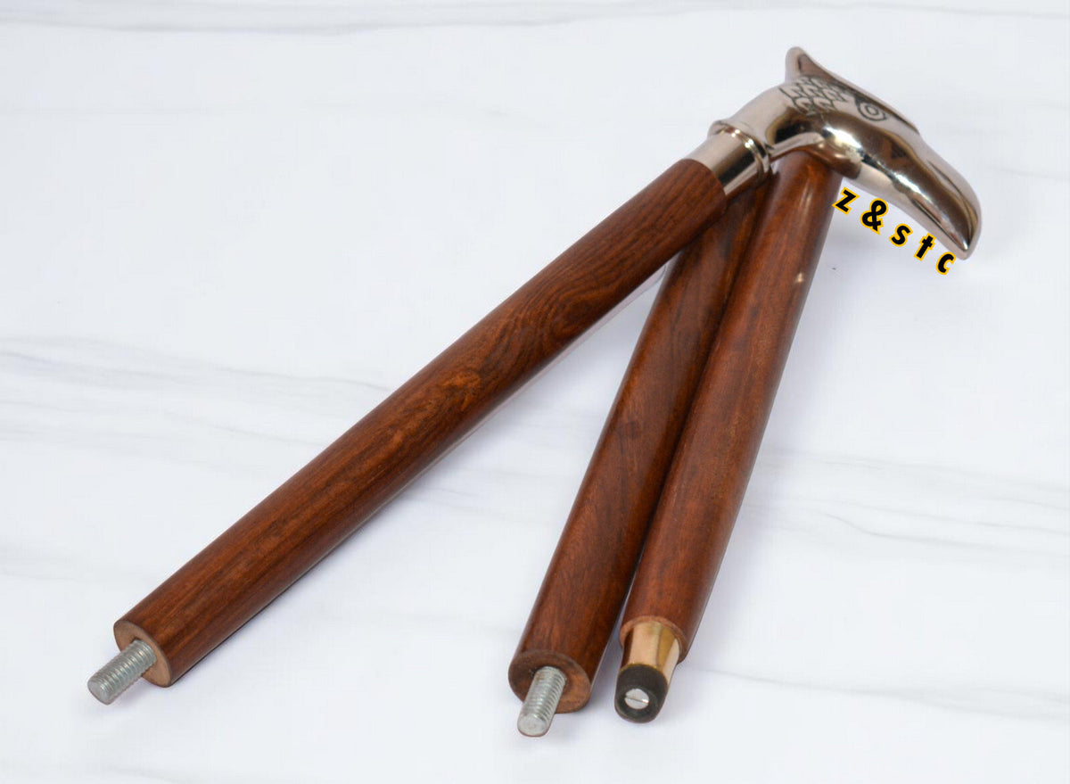 Solid Wood Walking Stick – Elegant Cane for Gentlemen & Ladies