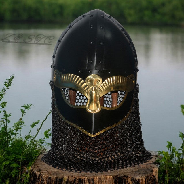 Medieval Style Mild Steel Helmet | 26 Inch Circumference | Collectible Armor Rep