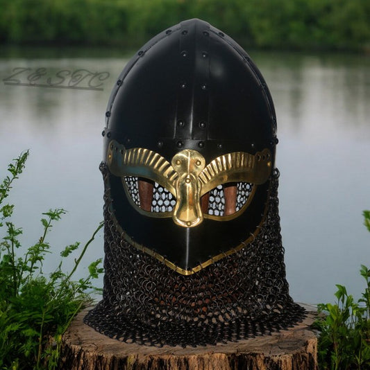 Medieval Style Mild Steel Helmet | 26 Inch Circumference | Collectible Armor Rep