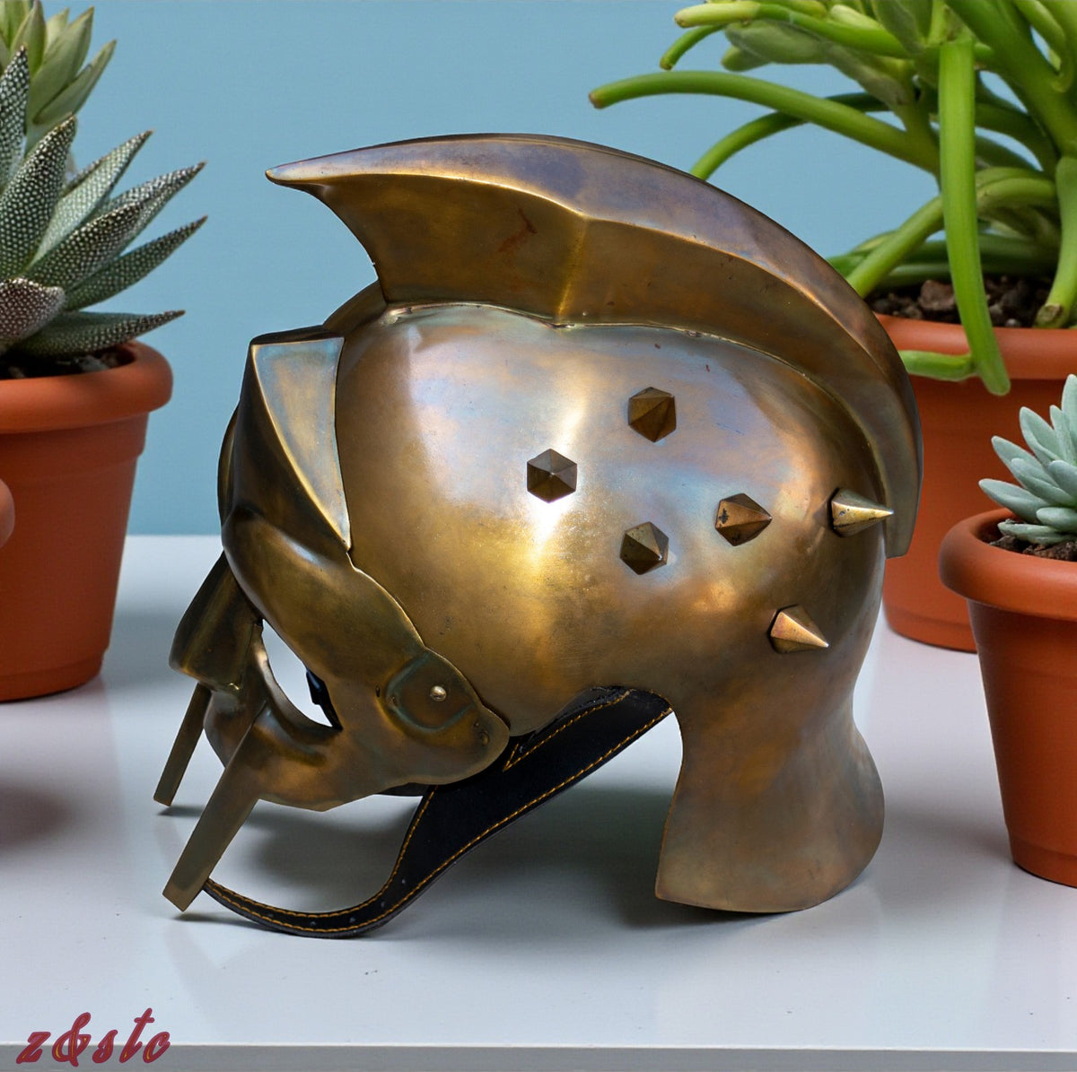Ancient Greek Maximus Helmet Spartan Gladiator Armor 300 Movie Replica