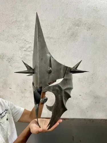 Halloween Medieval Knight Helmet – 18 Gauge Steel Wearable Armor Helmet with Pad