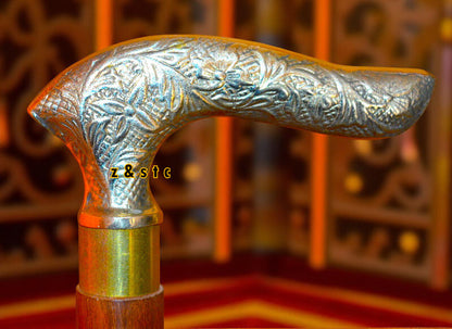 Rustic Wooden Walking Cane – Sturdy and Stylish Design