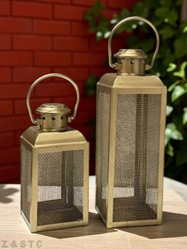 Witchlight Lantern Candle Holders – Halloween Home Decor Accents (Iron, Pack of2