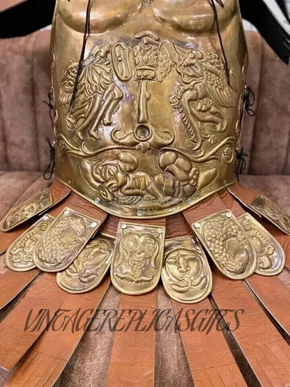 Medieval Roman Chest Armor Brass Big Eagle Armor Roman Cuirass Reenactment