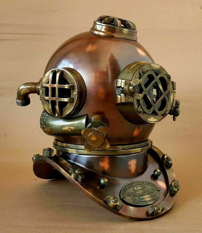 Vintage Marine Diver’s Helmet – Antique Black Model