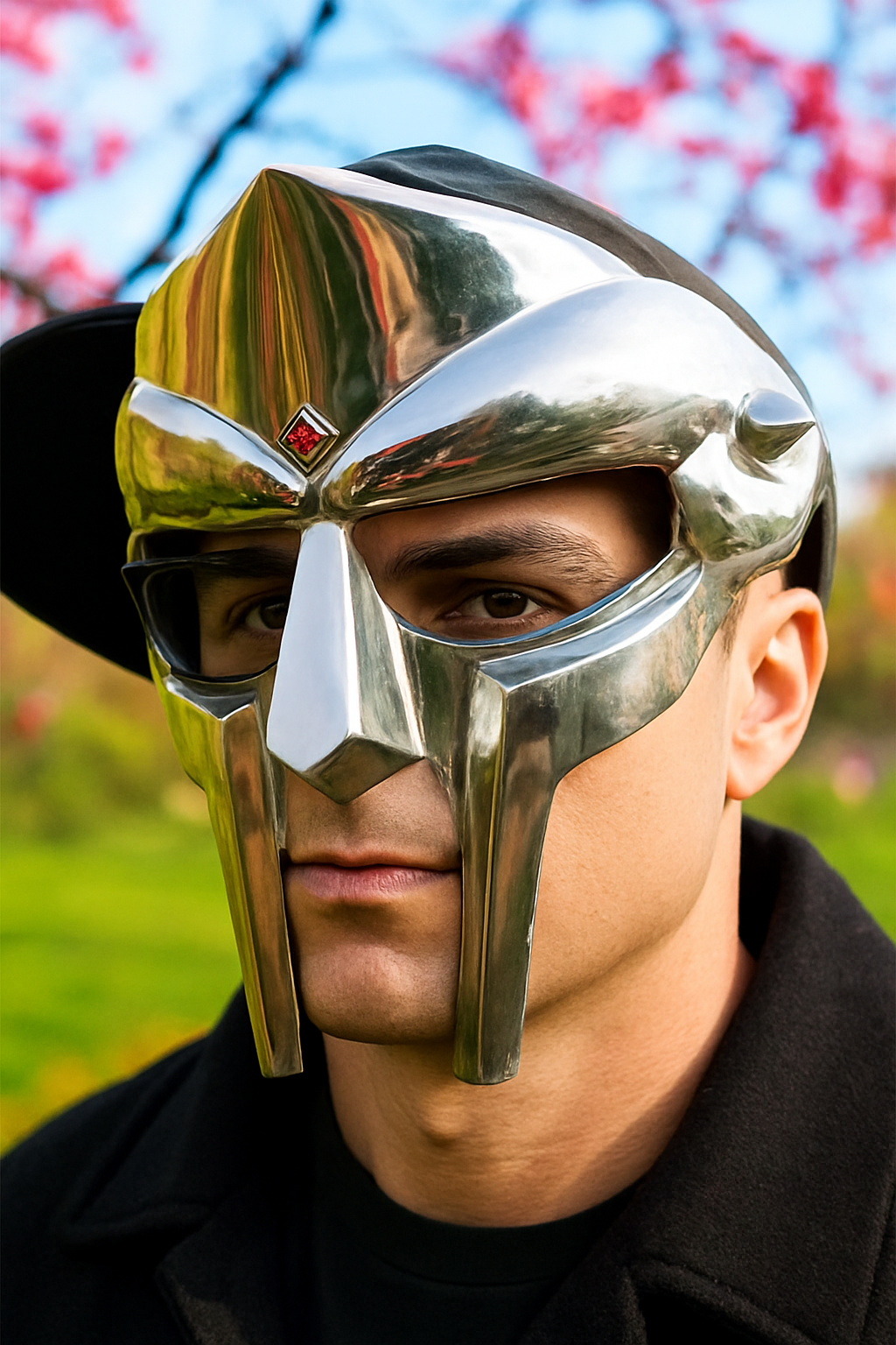 Halloween Medieval Steel Mask | Adult Cosplay Warrior Face Armor