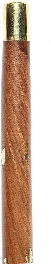 HANDMADE Wooden Swagger Stick – Portable Vintage Style Walking Rule Stick