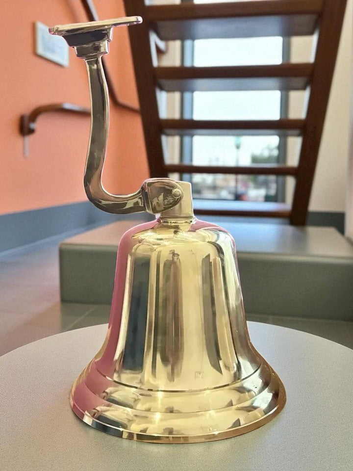 Large 11" Solid Brass Nautical Ship Bell – Marine Maritime Wall Decor Gift
