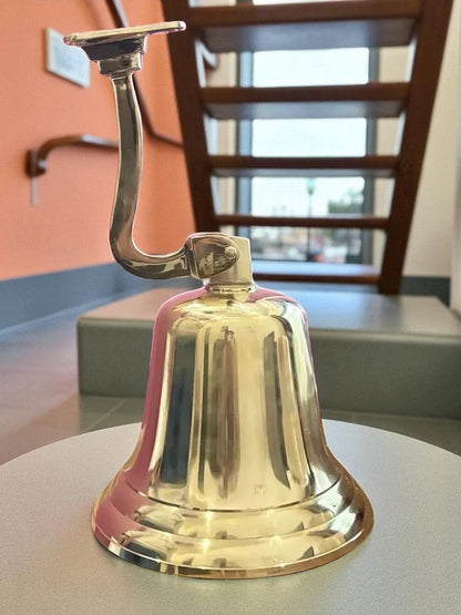 Large 11" Solid Brass Nautical Ship Bell – Marine Maritime Wall Decor Gift