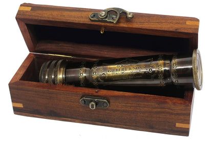 Custom Name Brass Kaleidoscope – 4.5 Inch Multicolor Kaleidoscope – Educational