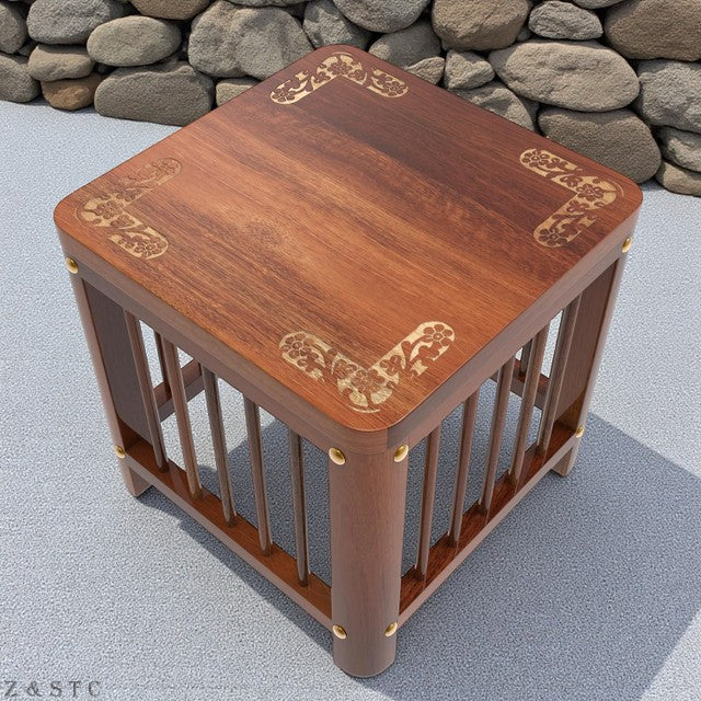 Solid Wood Wooden Stool – Multipurpose Bedside Table, Living Room Furniture.