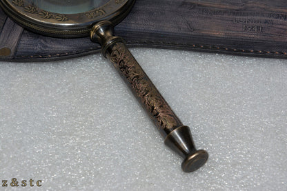 Antique-Style Brass Magnifying Glass by Henry Hughes – Nautical Replica