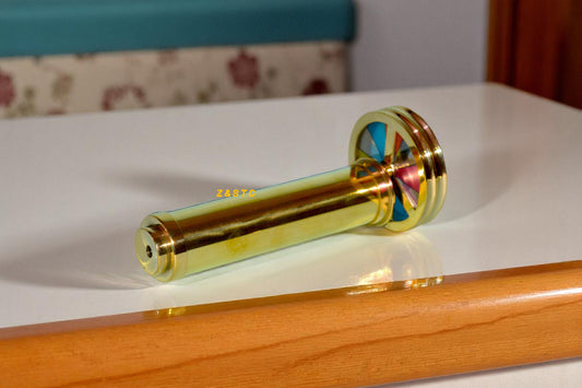 Solid brass kaleidoscope – antique style decor,best for gifts