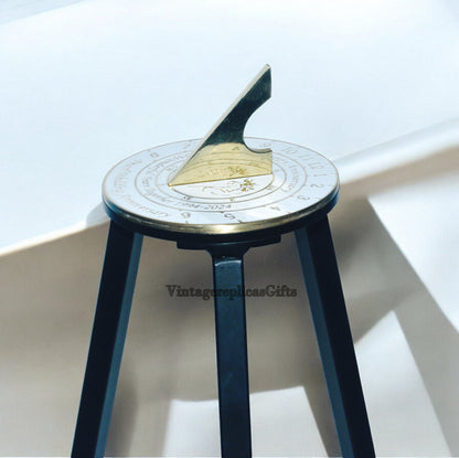 Personalized 30th Pearl Wedding Anniversary 6” Sundial with Stand – Custom Gift