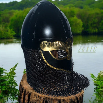 Medieval Style Mild Steel Helmet | 26 Inch Circumference | Collectible Armor Rep