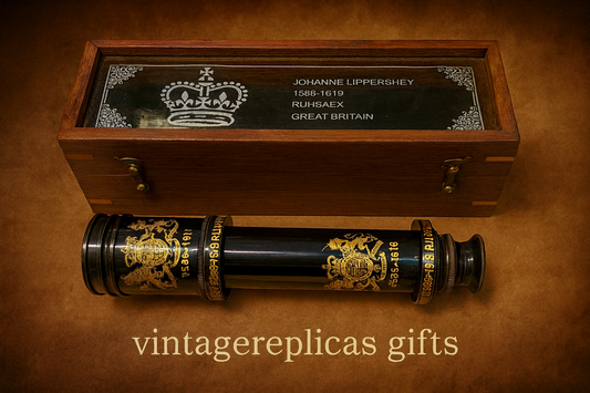 Handcrafted Brass Telescope Antique Black Finish  16 Inch Maritime Display Piece